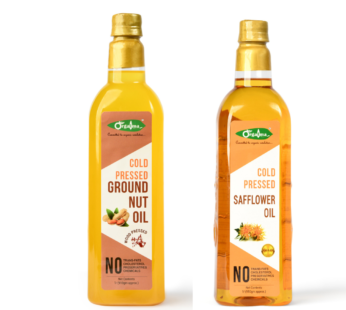 Groundnut Oil & Safflower Oil Combo Pack (1ltr)